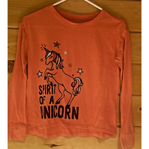 Justice Unicorn long sleeve shirt girls size 10